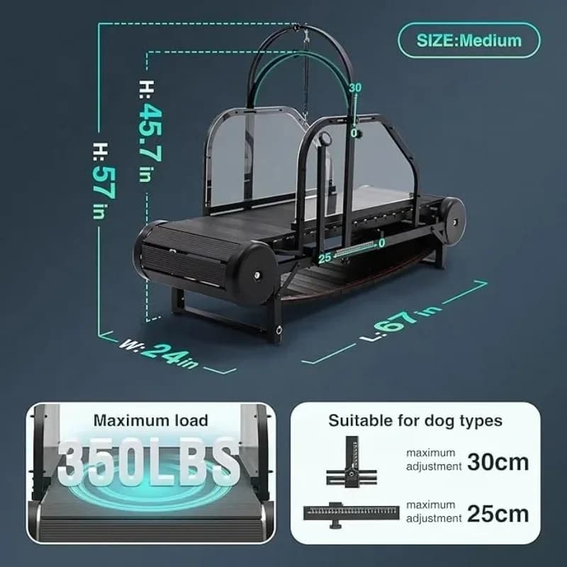 Large Dog Treadmill Pet Exercise Equipment Canine Running Machine for Health Fitnessn