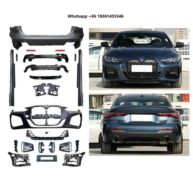 For 4 Series G22 2020-2023 Car Modification Upgrade MT Front Bumper Rear Bumper Body Kit Large Surround Accessories