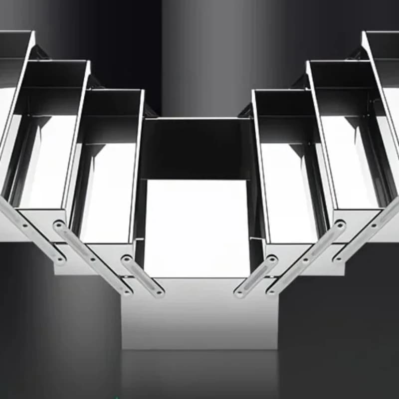 4-Layer Stainless Steel Tool Box Rust-Resistant Portable Retractable Foldable Organizer Home Hardware Cantilever Tool Storage
