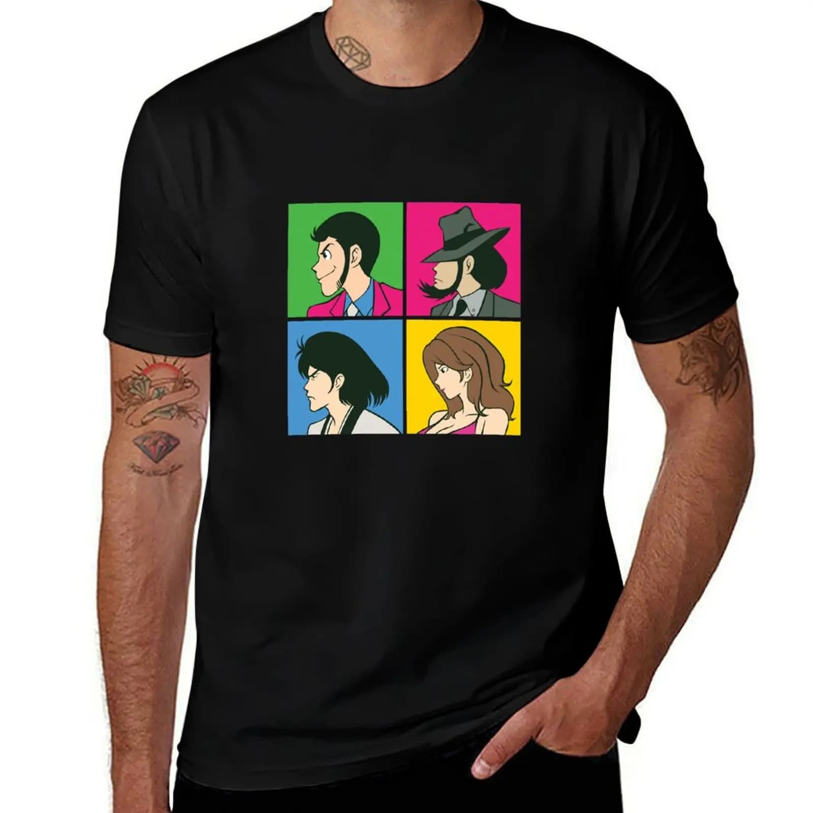 213 Lupin 4square T-Shirt man t shirts high quality luxury brand cotton t shirts man 100%
