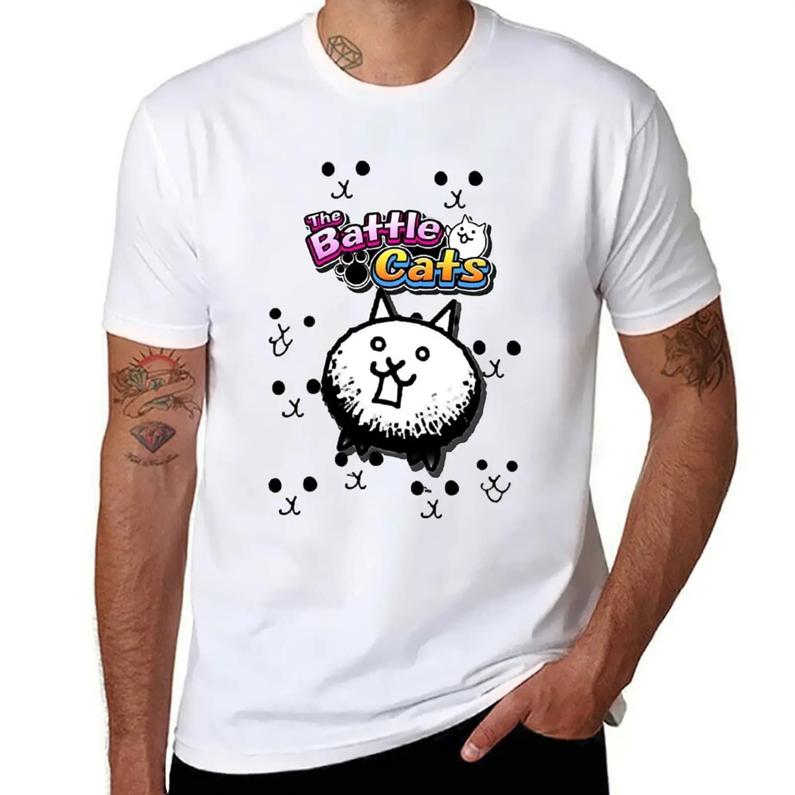 Women Men Battle Cats Retro Vintage T-Shirt t shirts with prints man graphic t shirt t shirt for man 100 percent cotton T-Shirt