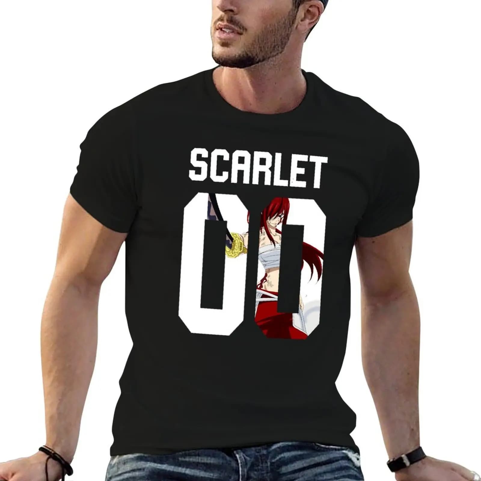 Erza Scarlet T-Shirt luxury designer croswit shirt man shirts graphic tee men