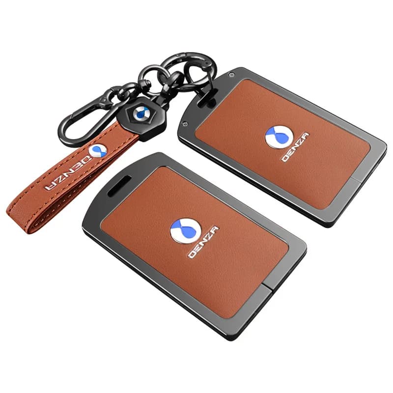 Premium Zinc Alloy Key & Card Cover Case for DENZA D9/N7 (2023) - Protective Shell Keychain