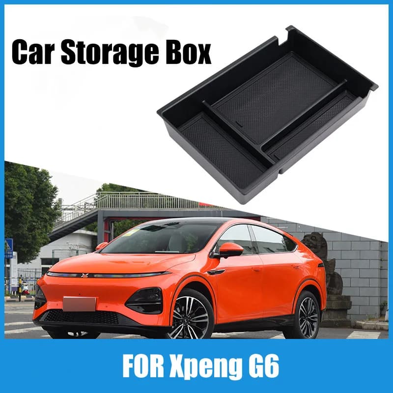 Suitable for Xpeng G6 central control storage box armrest box storage box interior car accessories modification accessories