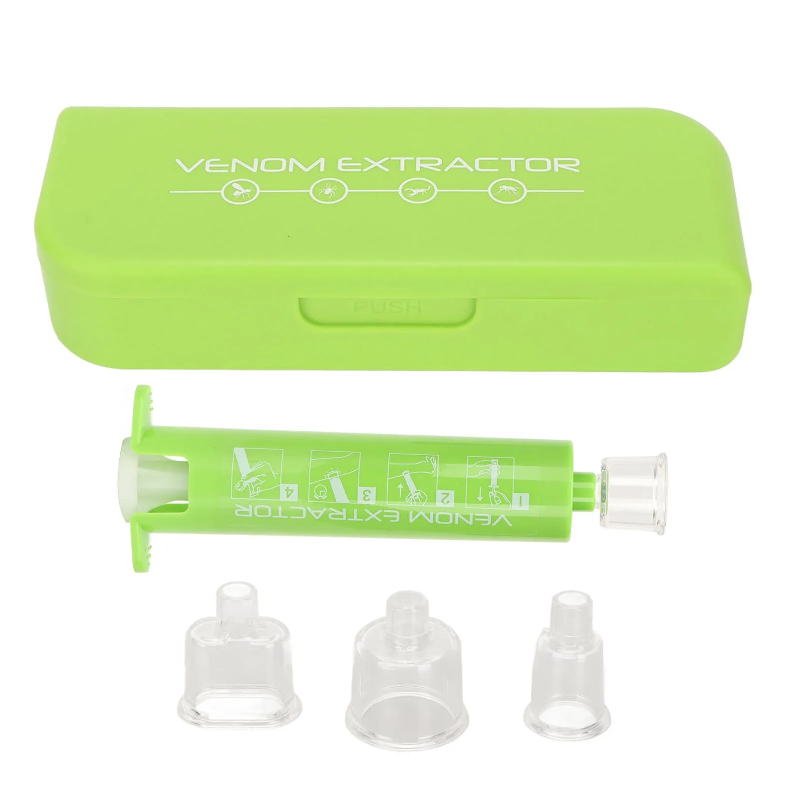Portable Vacuum Venom Extractor Outdoor Emergency Survival Kit Mosquito Bee Bites Detox Pump Survival Tools Camp Equipment