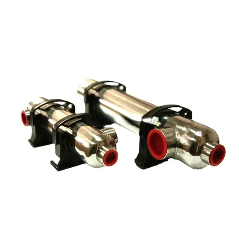Titanium swimming pool heat exchanger
