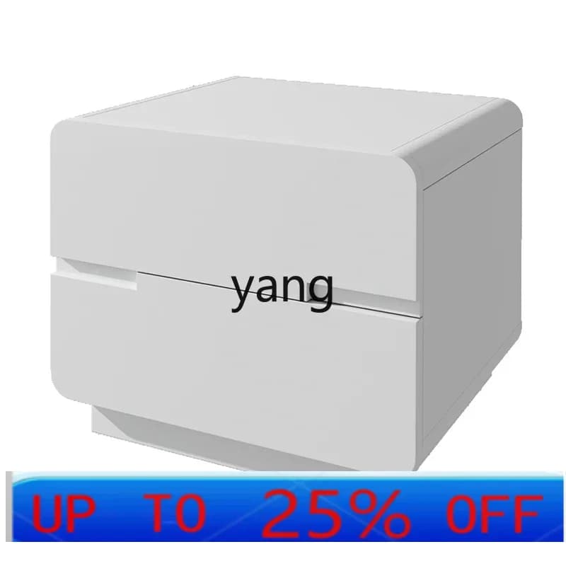LTT simple modern white paint bedside table bedroom storage cabinet locker