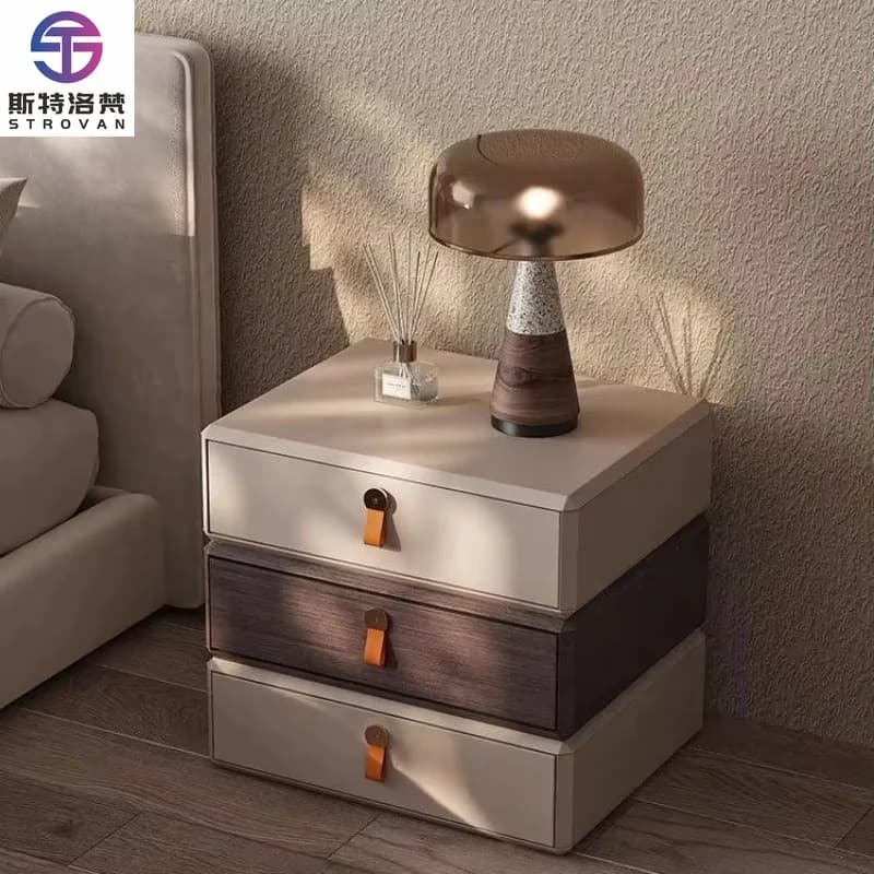 Home Furniture Bedroom Furniture Smart Nightstands Wireless Charging Table Bedside Cabinet