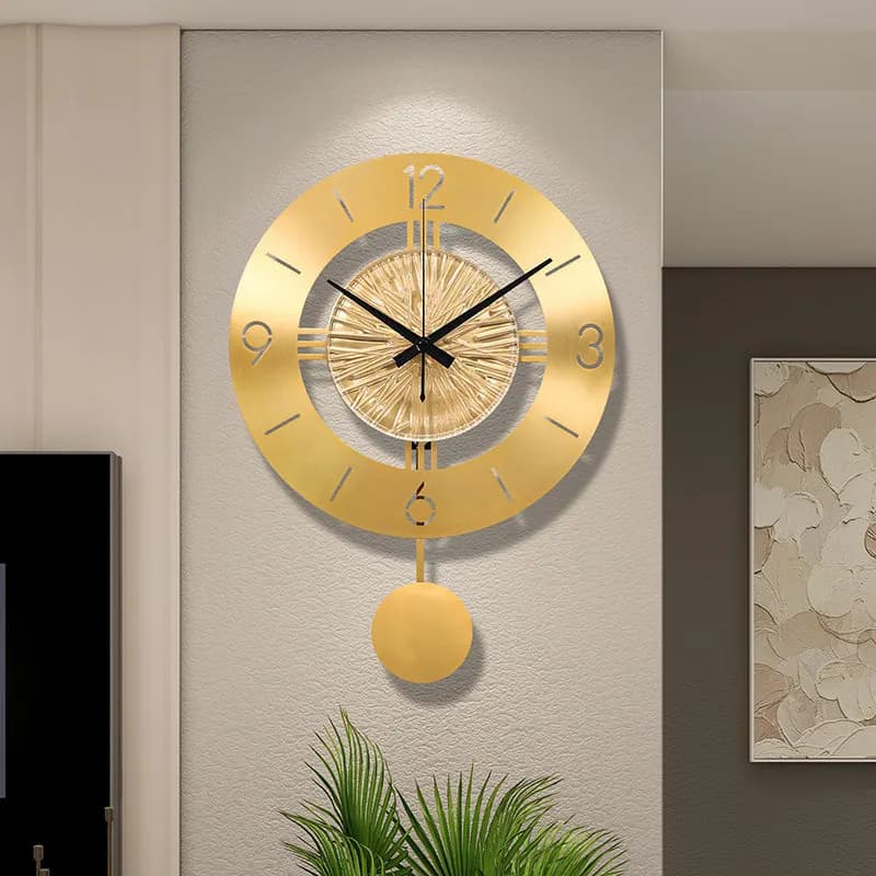 Round Nordic Wall Clocks Aesthetic Minimalist Design Creative Wall Clocks Living Room Luxury Reloj De Pared Home Decoration