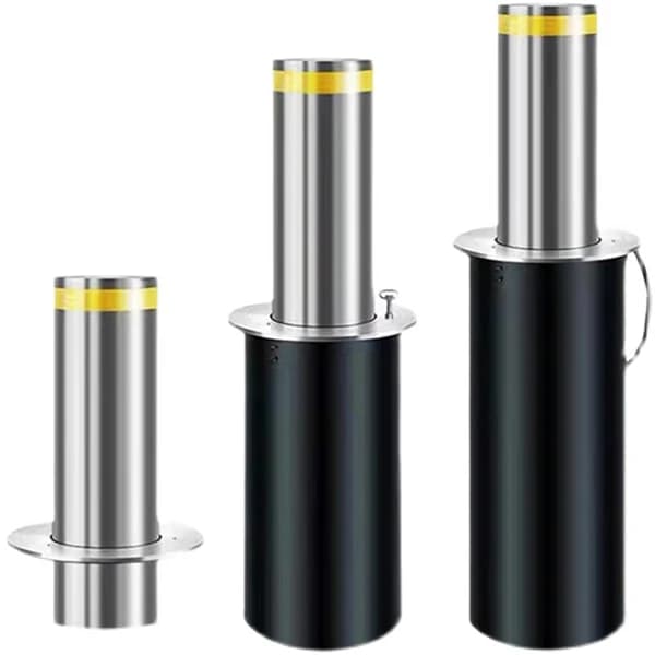304 316 6/8/12mm Automatic Lifting Remote Control Traffic Bollards Hydraulic Rising Bollard Metal Automatic Rising Bollards