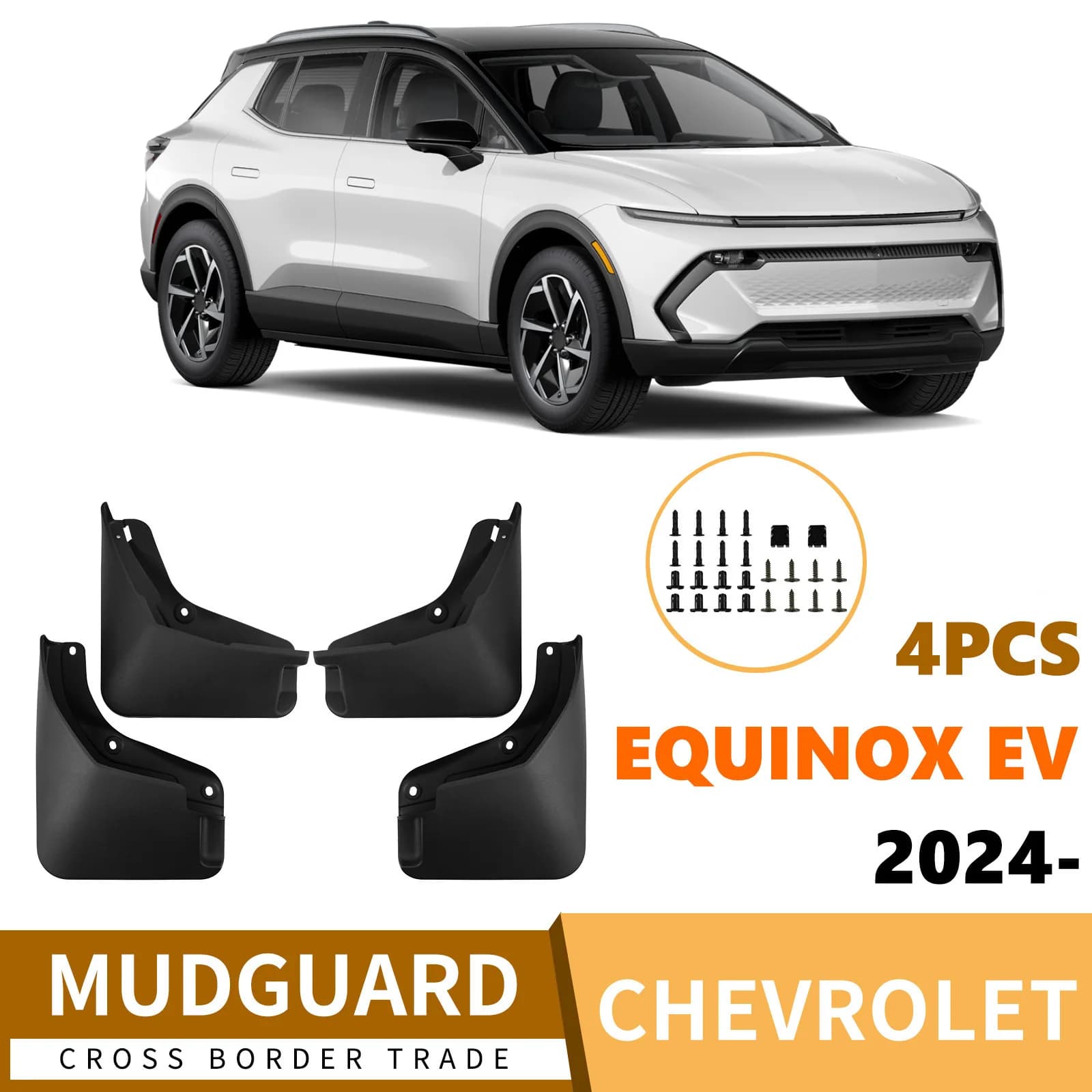 For Chevrolet Equinox EV 2024-2025 car fender skin fender flares mud flaps car accessories