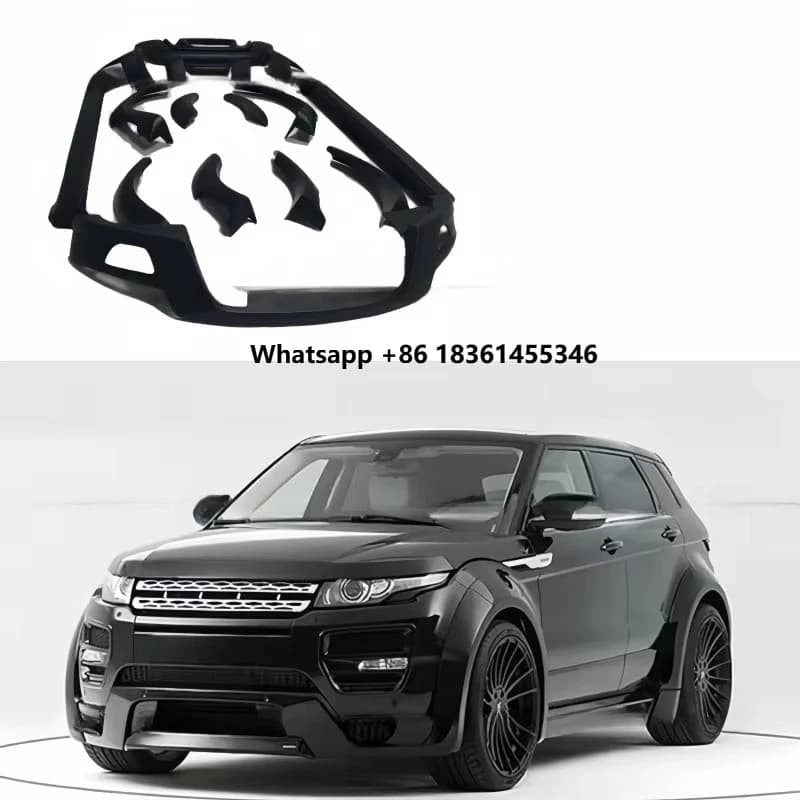 For the Modification of  Range Rover Evoque with HAMANN Wide-body Resin Bumper, Including Side SkirtsSuitable