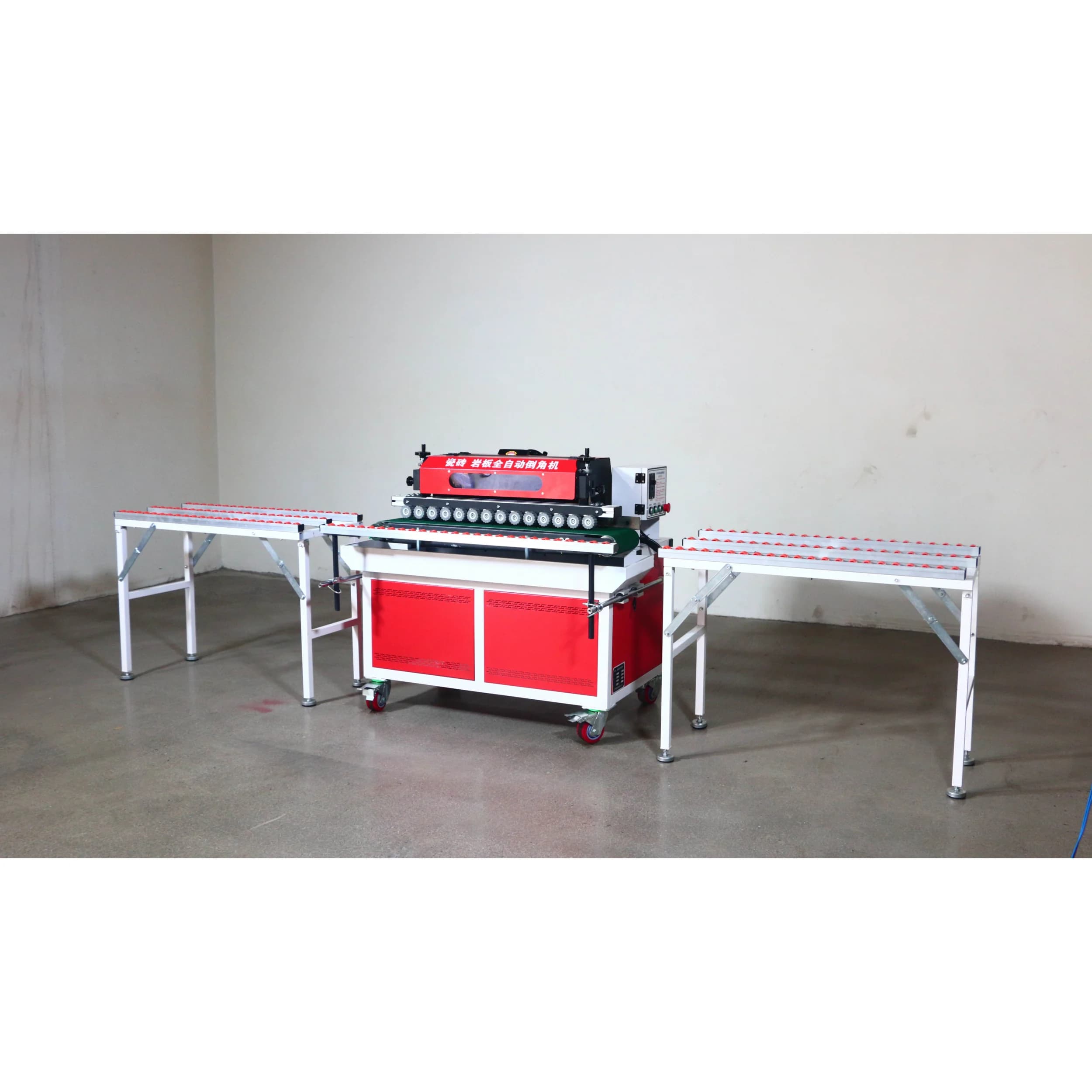 Automatic 45 Degrees Bevel Chamfering Cutting Machine for Granite Marble Tiles Sintered Slab Edge Processing Featuring Motor