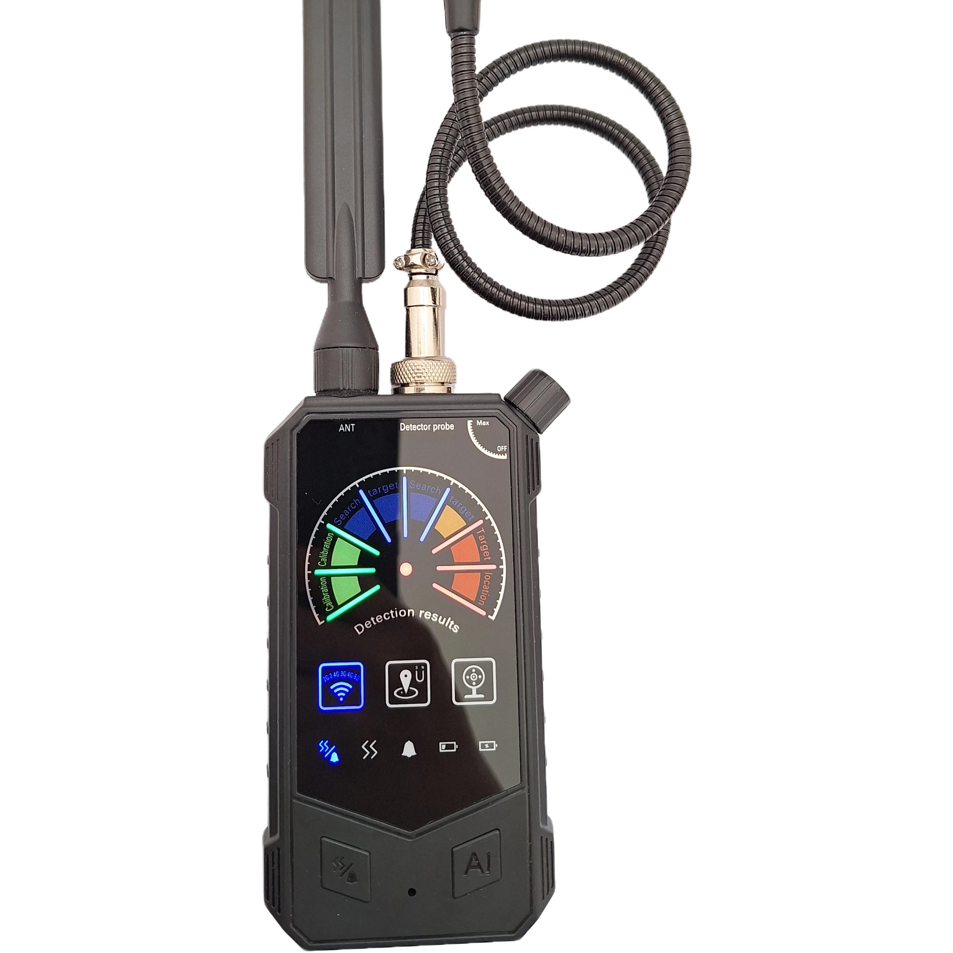 48 Hours Anti-wiretapping 10MHz to 8600MHz Search Camera Anti-tracking GPS GSM Mini High Sensitivity Signal AI Detector Device