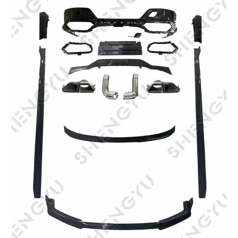 Brand New Auto Body Systems Suitle For  2023 7S G70 To M760 Black Wor Front Lip Rear Diffuser Tail Pipes Side Skirts Spoiler