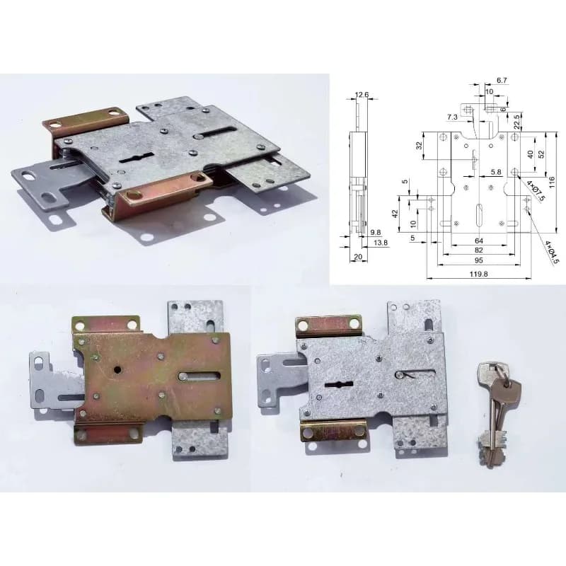 Safe Blade Lock Safe Mechanical Lock Three-direction Lock Blade Anti-theft