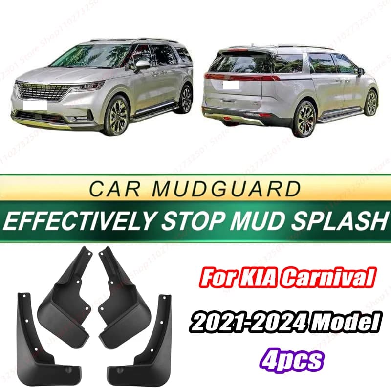 For KIA Carnival 2021-2024 Model 4PCS Front Rear Mud Flaps Splash Guards Fender Mudguards Auto Accessories