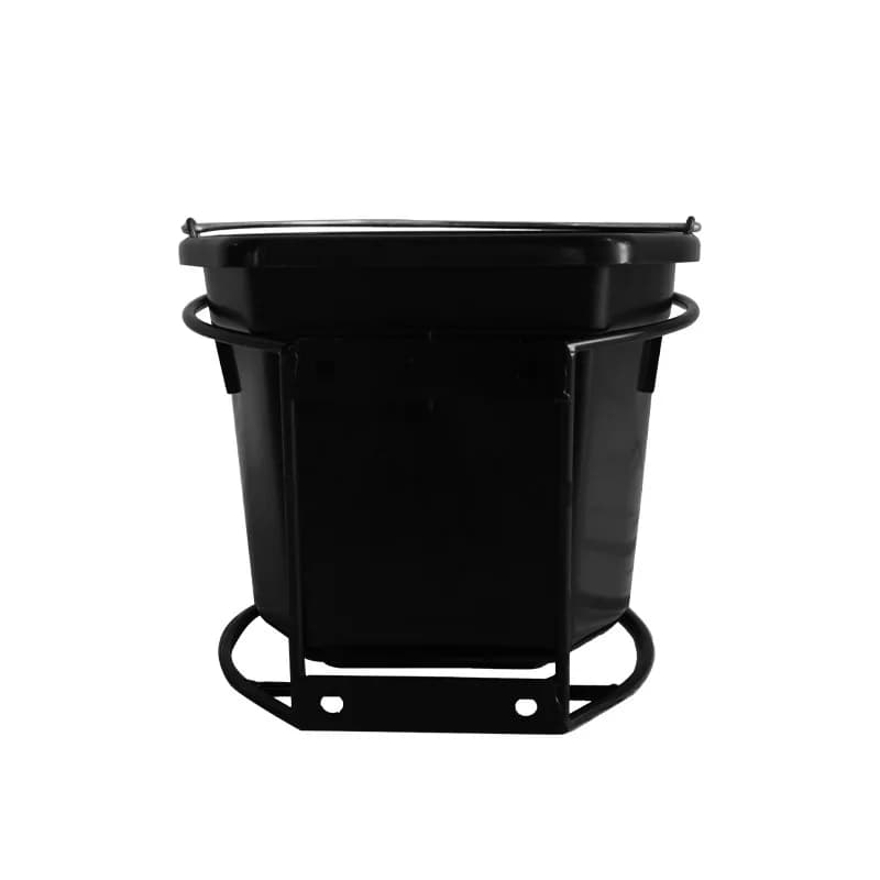 Plastic large-capacity hanging portable black plastic toilet bucket