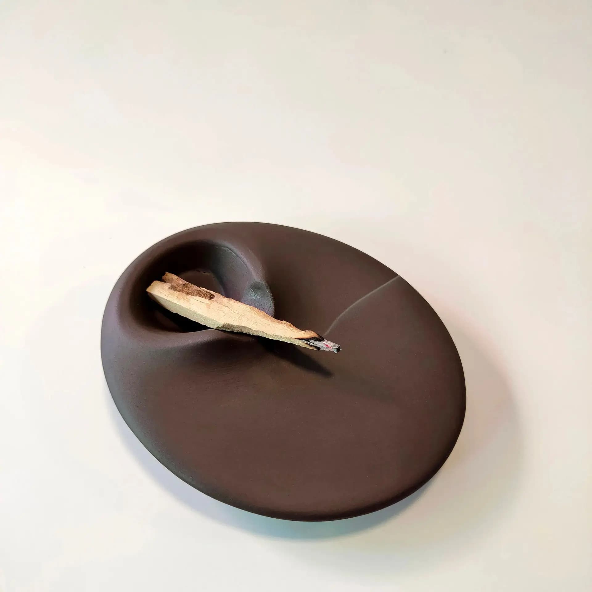 Santo Wood Holder Peru Aromatherapy Stove Cement Support Base Relaxation Meditation Container Sage Burning Dish Tray Home Decor