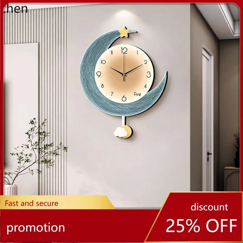 Zml creative clock living room home decor wall clock minimalist wall clock