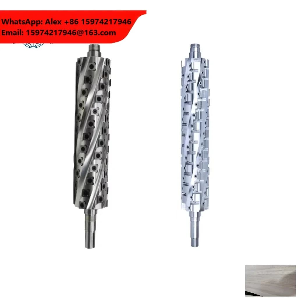Dehuai Woodworking Tool Spiral Cutter Head Wood-Planer Blade Planer Light Duty Heavy Duty Helical Spiral Cutterhead