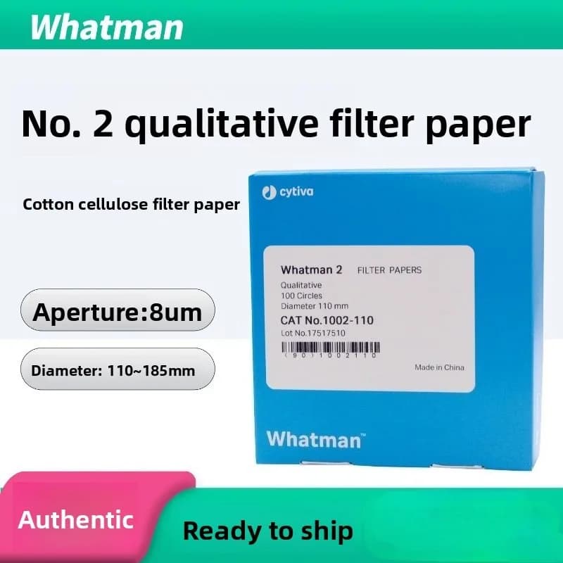 Whatman Grade 2 Qualitative Filter Paper 1002‑110‑185, 8μm Medium‑Flow Circular Lab Filter Paper