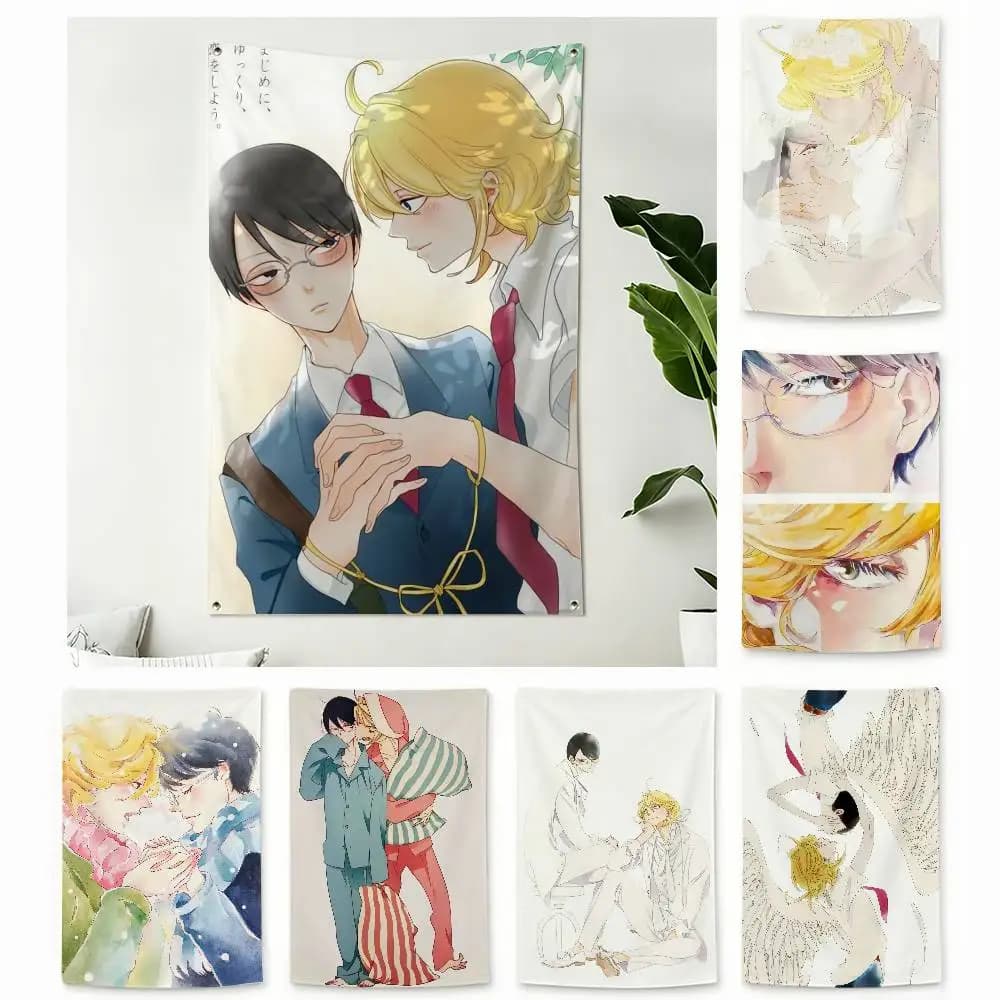 D-Doukyuusei Classmates Home Decor Wall Hanging Vertical Flags Indoor Outdoor