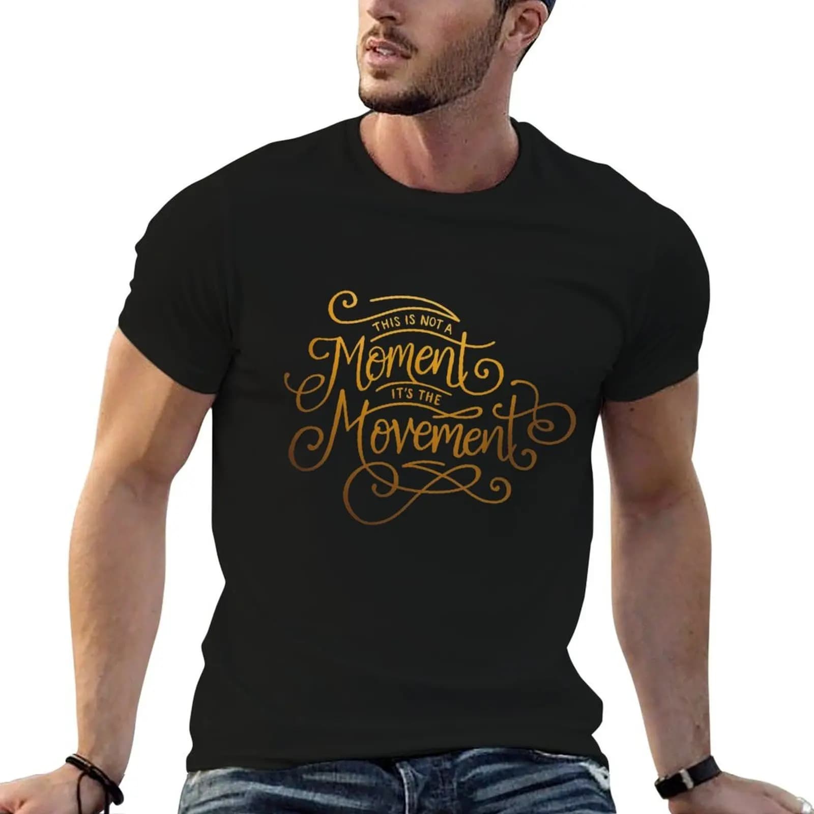 This Is Not A Moment, It's The Movement T-Shirt blue archive Blouse t shirt men 100℅ cotton