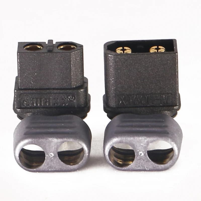 Black XT60 XT60H Male Female Gold-plated Battery Plug with Protective Sheath T-plug Interface Connector DIY for RC Models