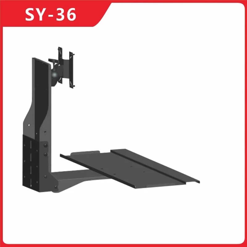 Wall fixed monitor keyboard hanger integrated bracket equipment installation keyboard and mouse hanging hanger