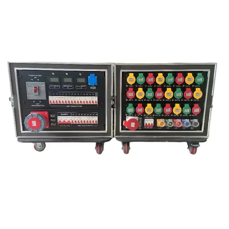 High-Quality IP67 Waterproof Stage Power Distribution Unit Box with  Control Dj Stage Power Distro Box