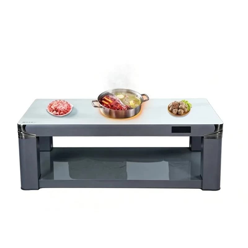 Multifunctional Electric Heating Coffee Table Fire Pit Heater Oven Lifting Fast Heating Safe For  Home  Living Room Roasting Use