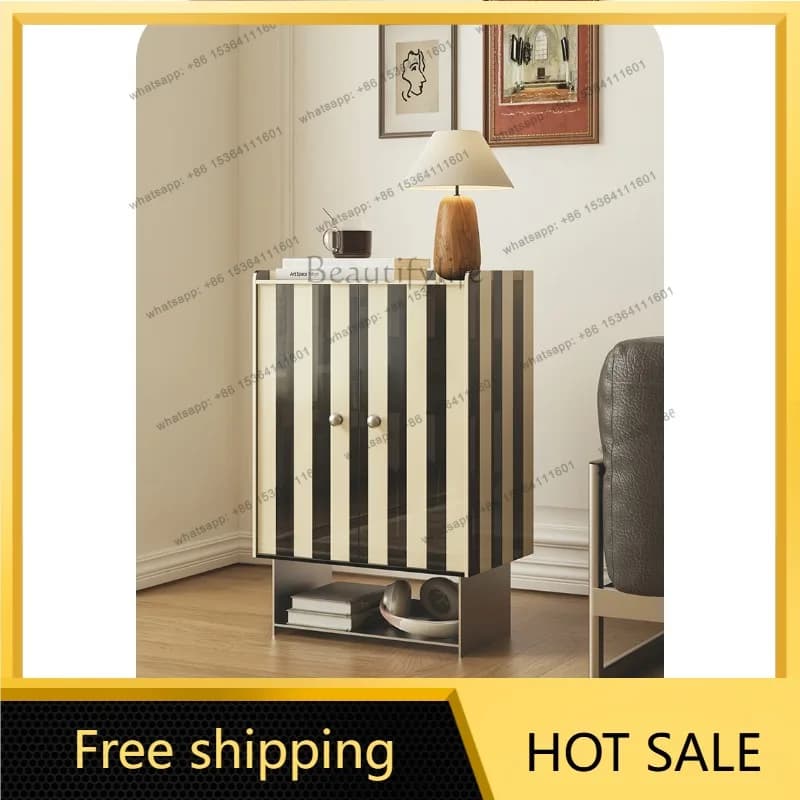 YJ Acrylic medieval living room sofa side cabinet porch storage locker household wall small decorative shoe rack