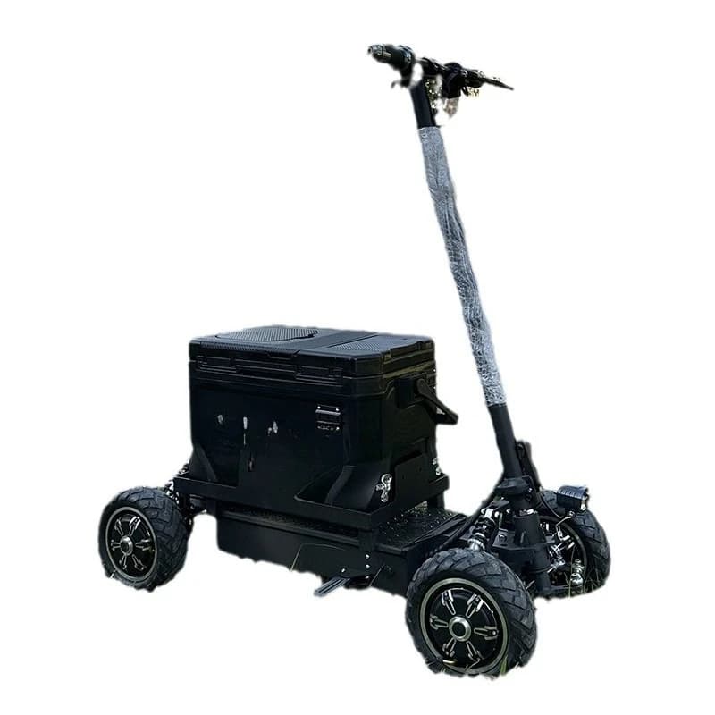 Special electric vehicle scooter Outdoor fishing equipment vehicle Four-wheel electric scooter Camping vehicle Pull goods