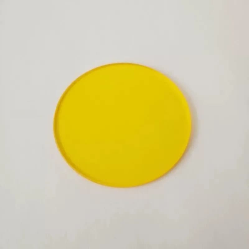 1PCS 5-80mm JB510 Infrared-Transmitting Filter 510nm Yellow Optical Glass Absorption Cut-off Type