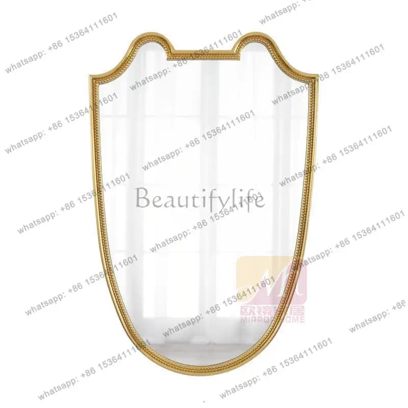 American light luxury cosmetic mirror household simple wall wall wall living room entrance decorative mirror
