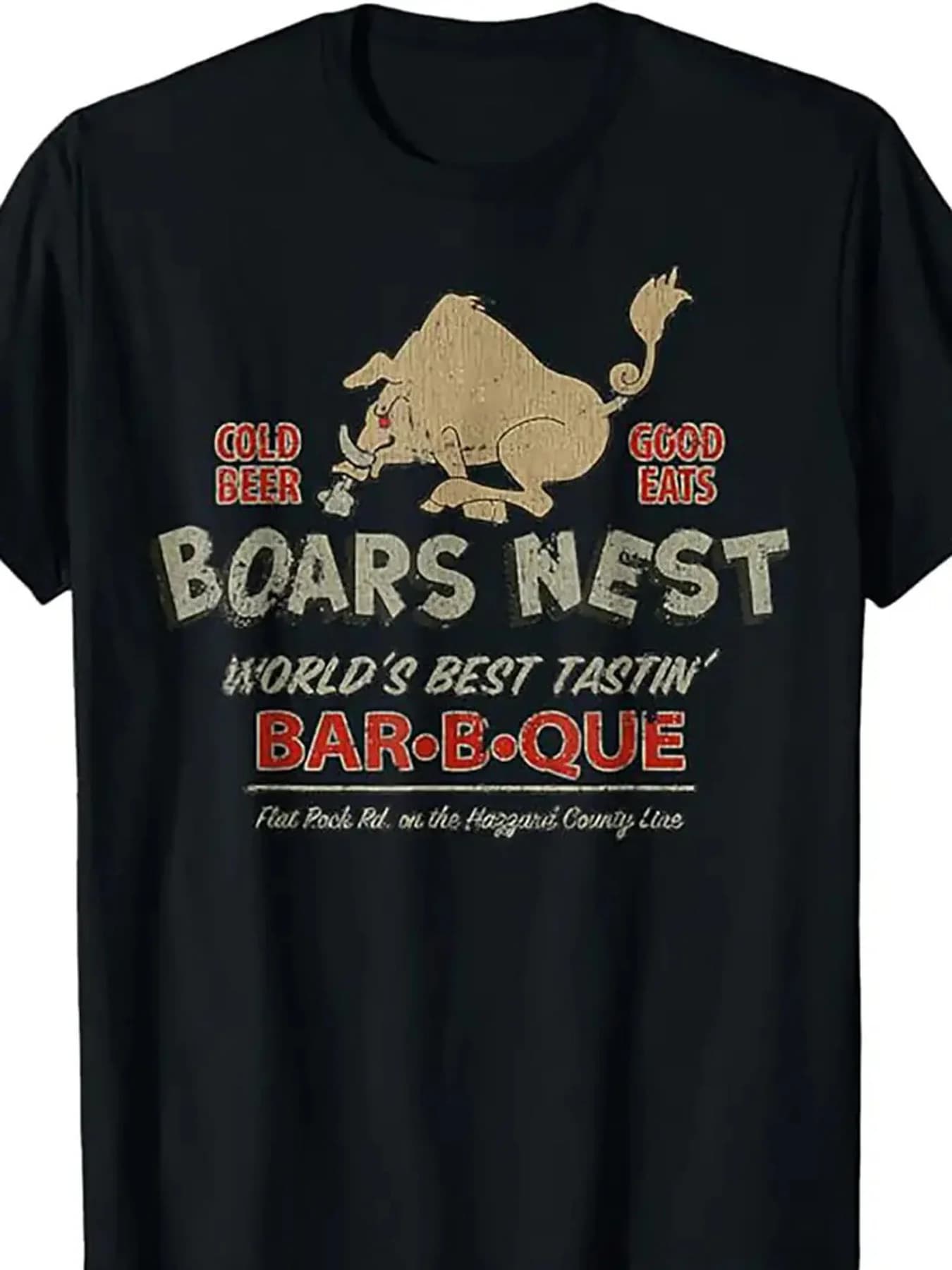 Angry Boar Pattern Letter Printed T-Shirt 100% Cotton O-Neck Short Sleeve Summer Casual Mens T-shirt Streetwear