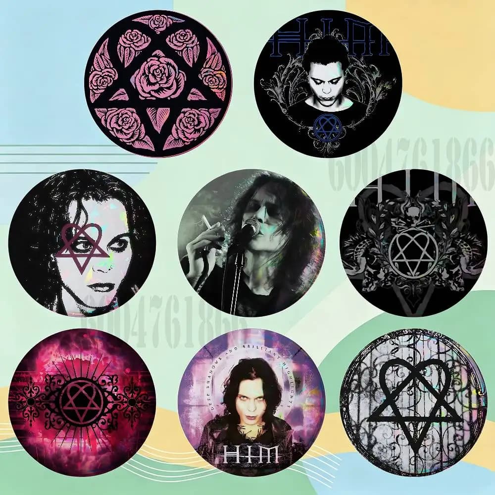 H-His Infernal Majesty HD Print Badges Pretty Round Display Brooches IP merchandise 32mm 58mm 75mm 44mm 25mm