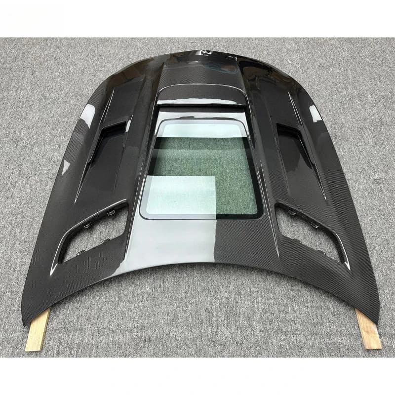 Ultimate IMP Style Carbon Fiber Front Engine Hood Bonnet Kit for Sports Coupe 2015-2018 Off-Road Lightweight
