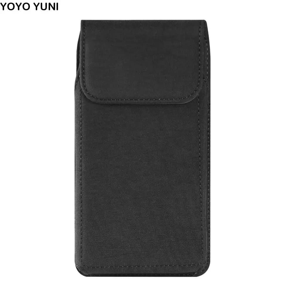 Bum Bag With Hook Mobile Phone Pouch Single-layer Universal Phone Belt Clip Bag Vertical Portable Phone Belt Hanging Pouch Men