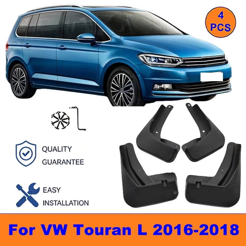 4Pcs Mud Flaps For VW Touran L 2016-2018 - Splash Guards Front&Rear Wheel Fender Mudguards Car Exterior Protection Accessories