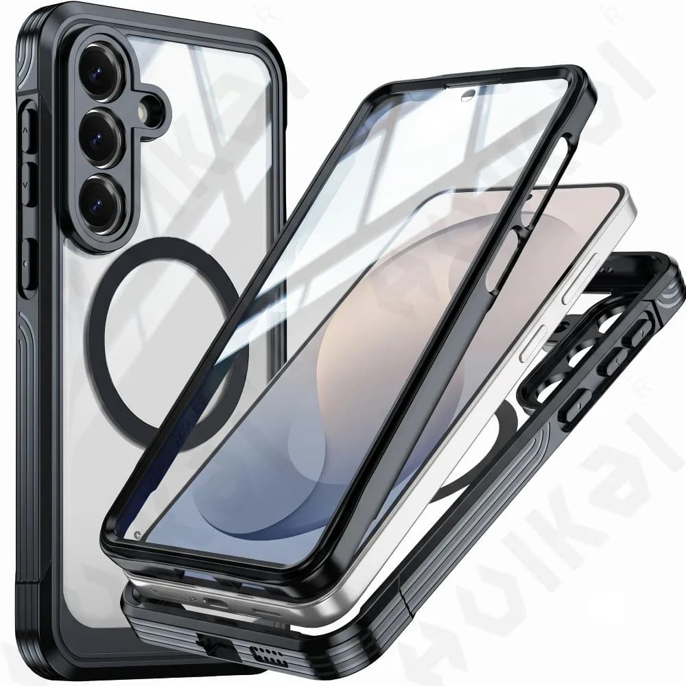 Magnetic Case For Samsung S26 FE Ultra Plus 5G S25  A57 A37 A56 A36 5G Protective Full Body Protective Cover Phone Funda Shell
