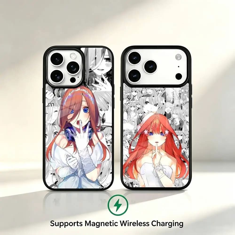 The Quintessential Quintuplets Phone Case For iPhone17,16,15,14,13,12,11 Plus,Pro Supports Magnetic Wireless Charging