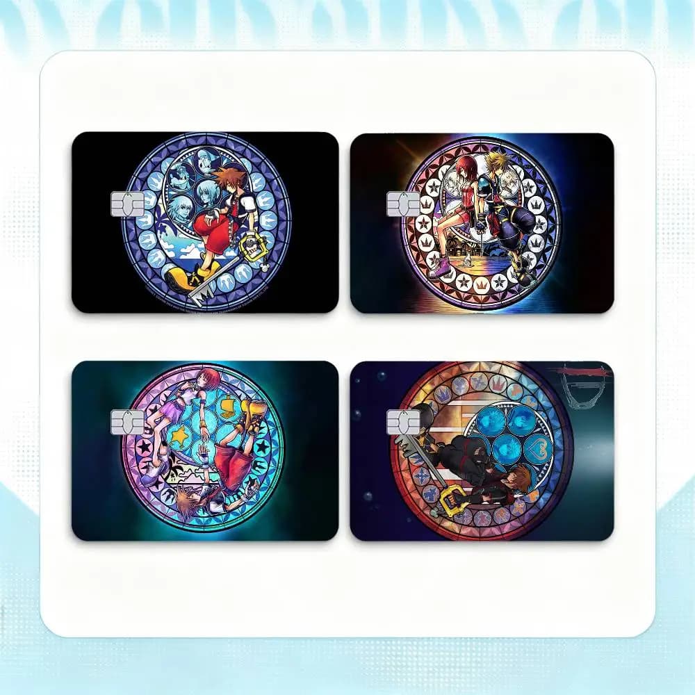 K-Kingdom Game H-Hearts  Credit Card HD Stickers Small Chip Waterproof Sticker Game Card Decal Gift