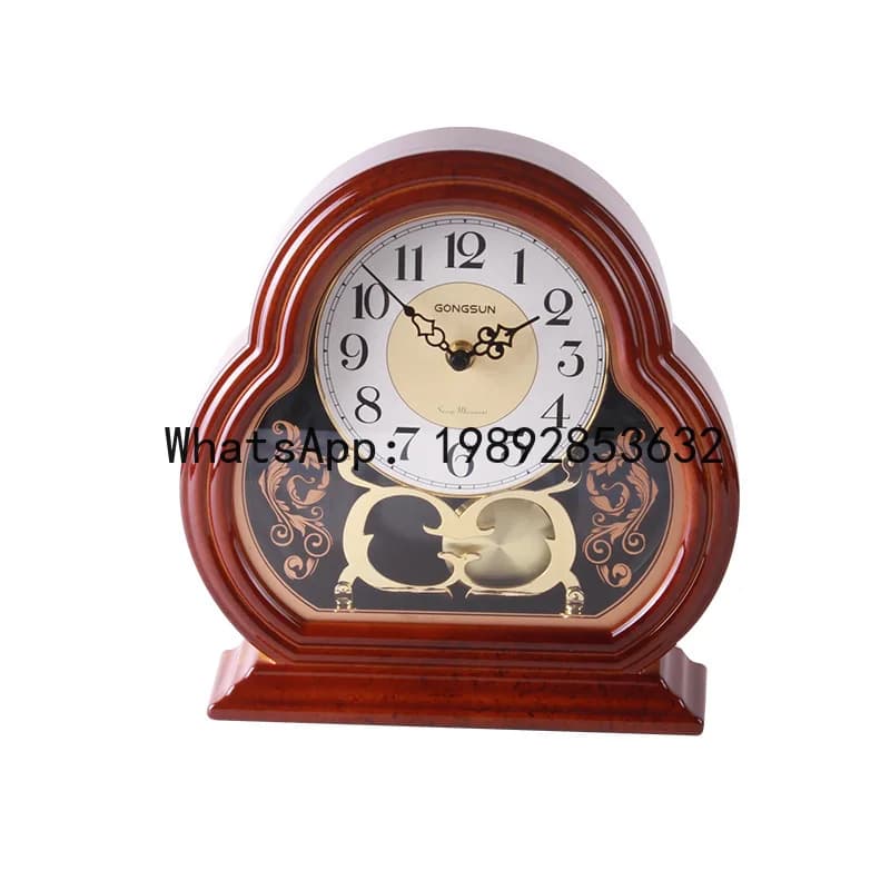PYJ wall-mounted high-end desktop living room antique clock silent home wall clock