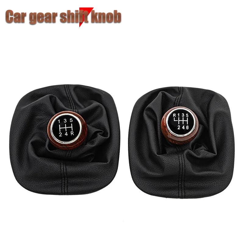 For Volkswagen Passat B5 shift handball gear lever dust cover peach wood gear head interior accessories
