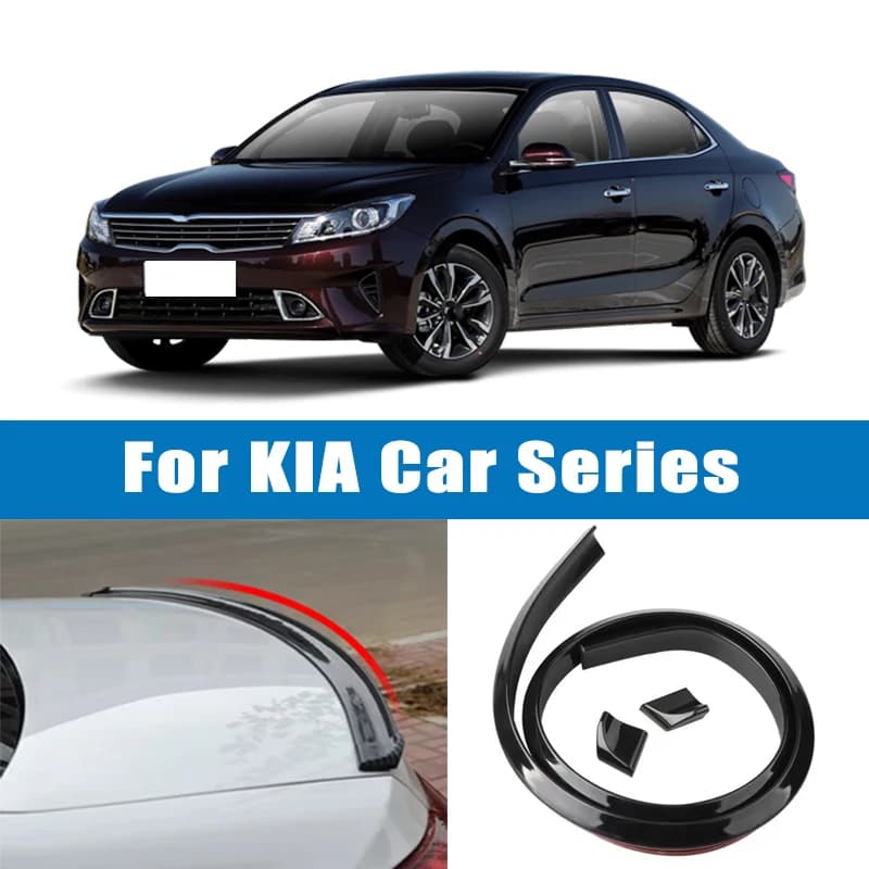 1.5M Car-Styling 5D Carbon Fiber Spoilers Styling DIY Refit Spoiler For KIA K5 Forte Sportage Sorento Seltos Stinger Carnival