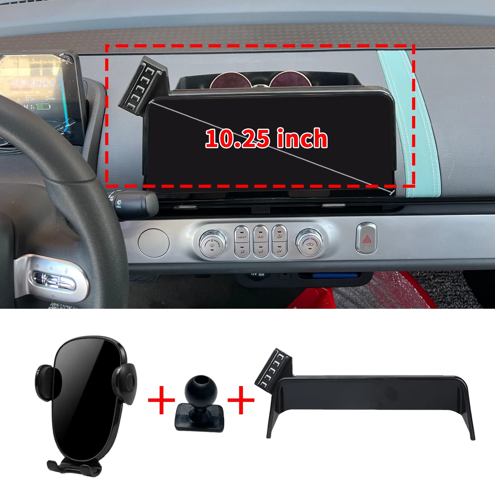 for Changan Lumin 10.25inch 2023-2025 2026 2027 LHD AMobile Phone Bracket, Dashboard Mount Simple Installation Car Accessories