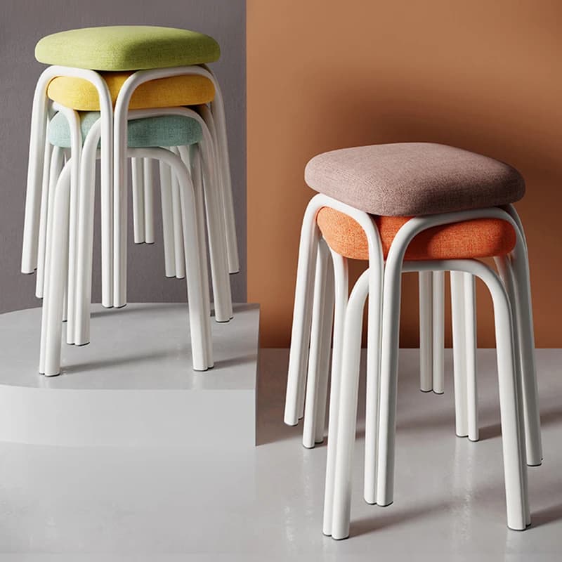 Minimalist Design Living Room Stools Home Modern Simple Dining Table Stackable Stools Thickened Plasticbench