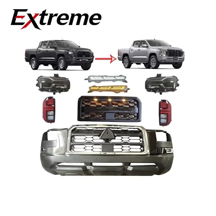 Car Body Parts Body Kit for Mitsubishi Triton 2019 Upgrade to Triton 2024 Facelift